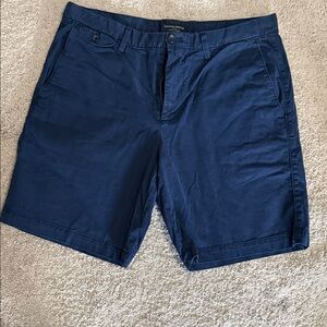 Banana Republic Dark Blue Men's Flat Front Shorts